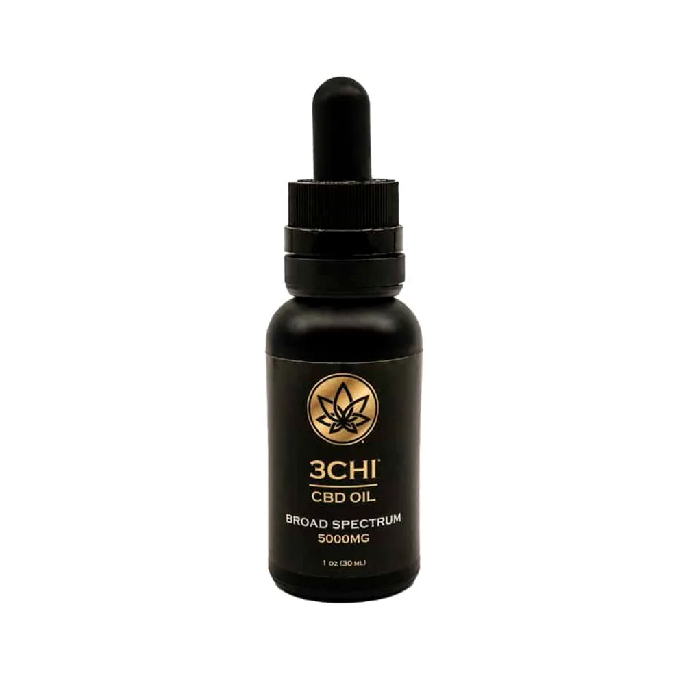 3Chi, Natural CBD Oil, Broad Spectrum THC-Free, 1fl oz, 5000mg CBD