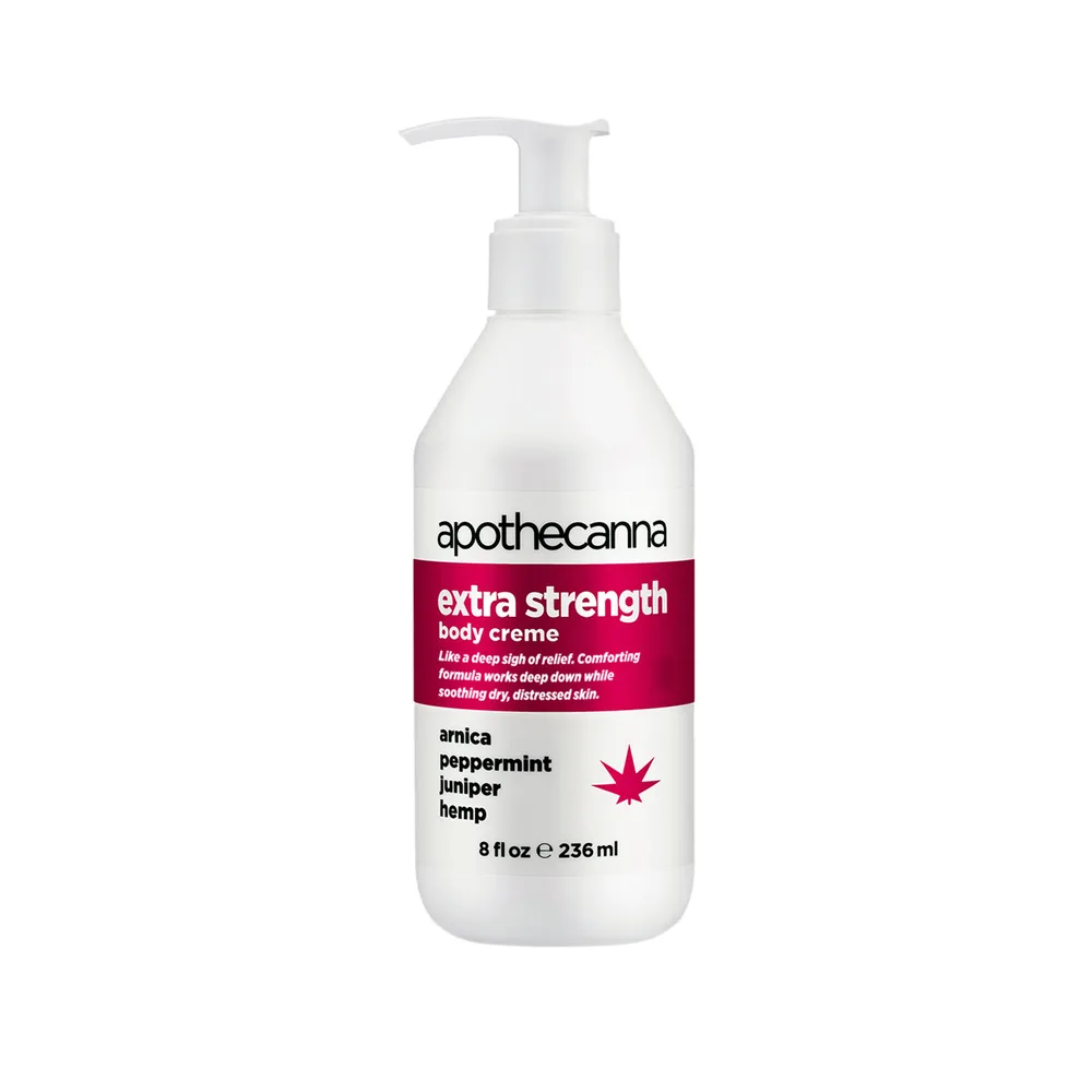 Apothecanna, Extra Strength CBD Body Creme, Broad Spectrum THC-Free, 8fl oz, 1200mg CBD