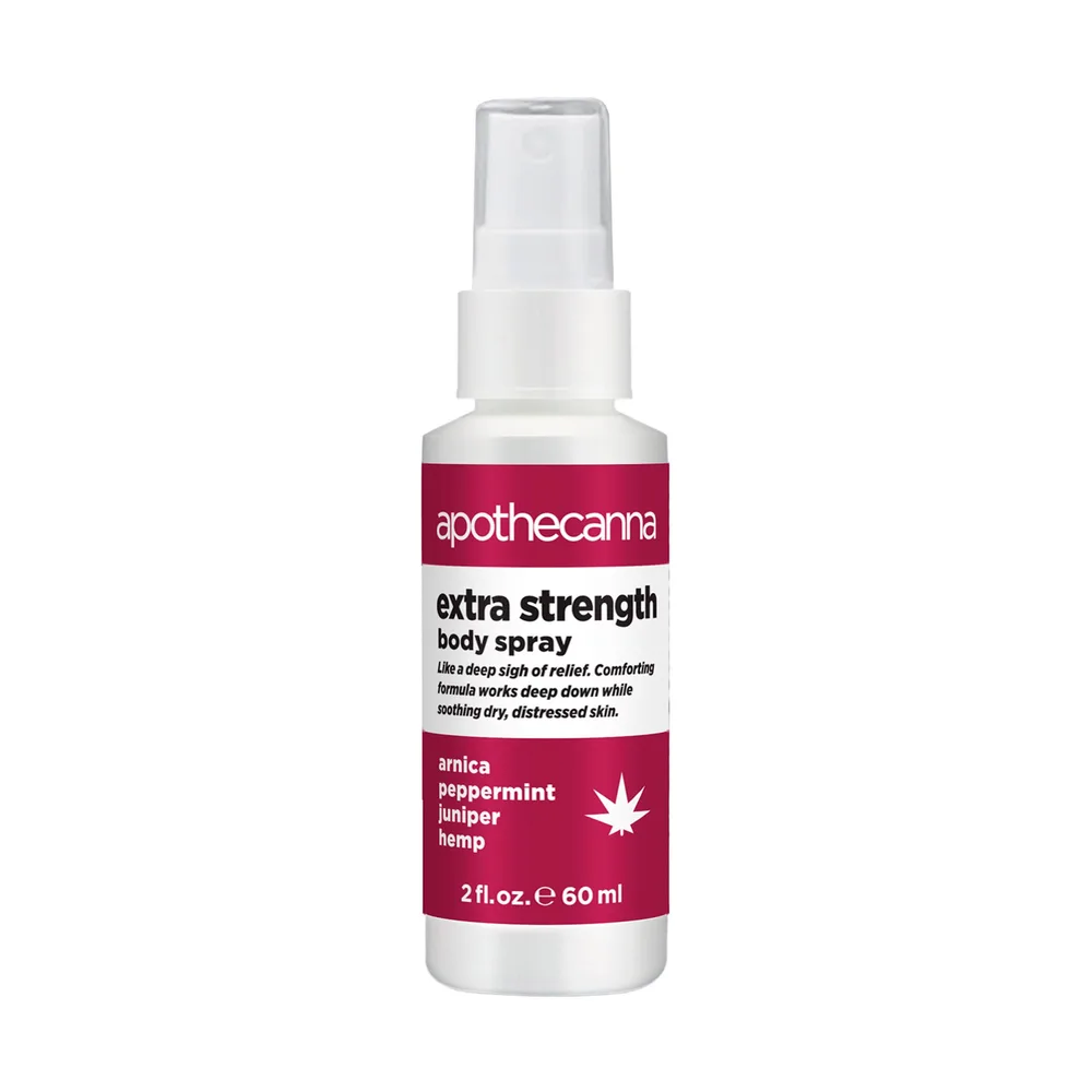 Apothecanna, Extra Strength CBD Body Spray, Broad Spectrum THC-Free, 2fl oz, 200mg CBD