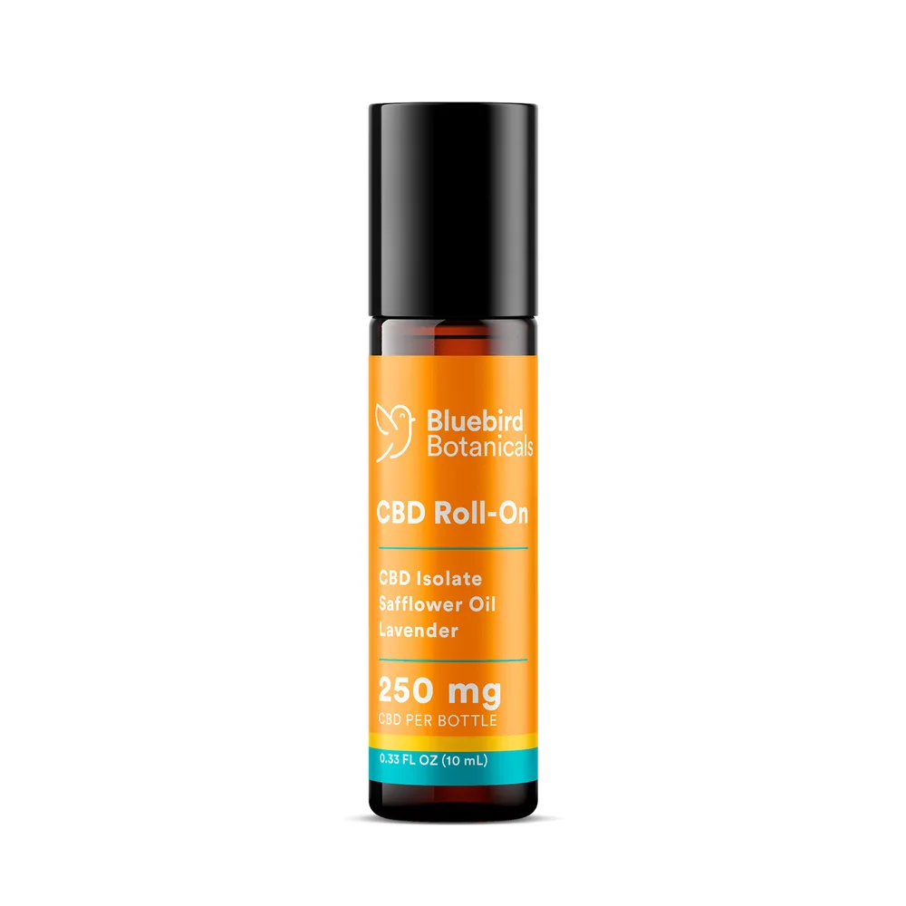Bluebird Botanicals, CBD Roll-On, Isolate THC-Free, .33fl oz, 250mg CBD
