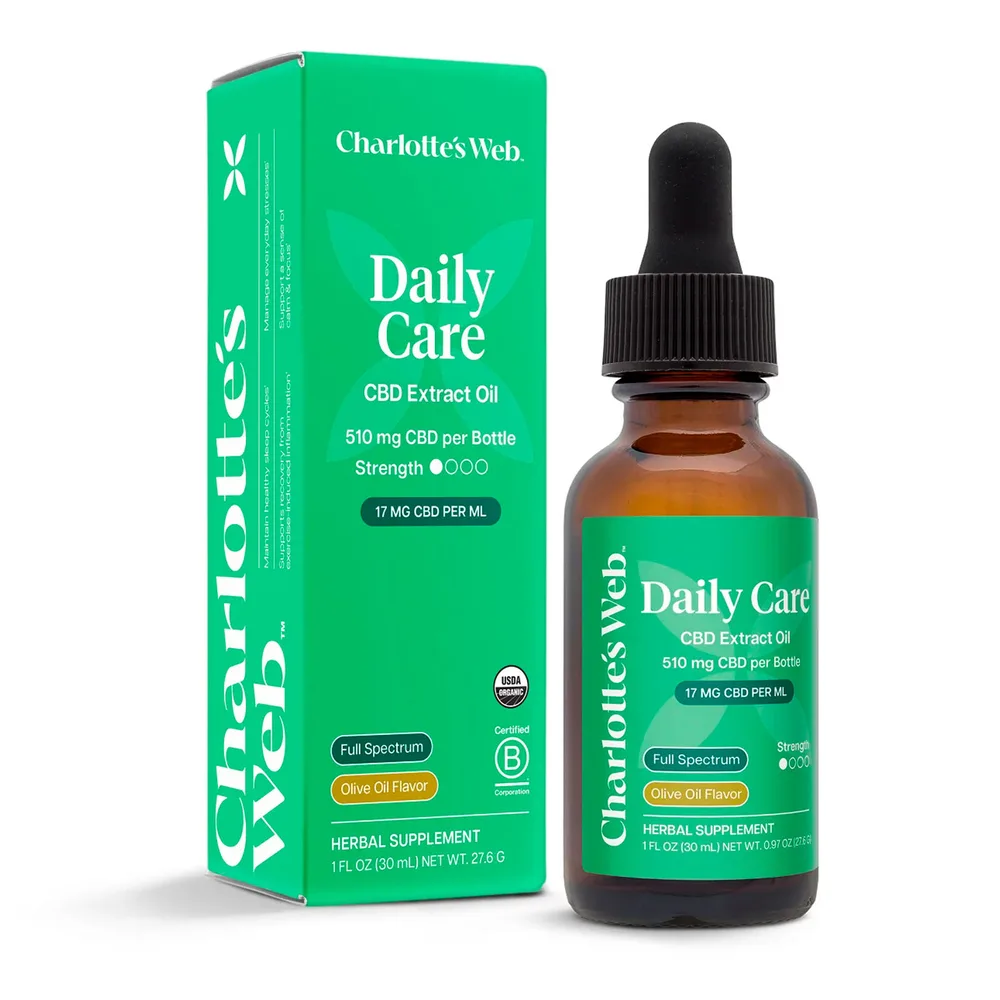 Charlotte's Web, CBD Oil 17mg, Olive Oil Natural, Full Spectrum, 1fl oz, 510mg CBD