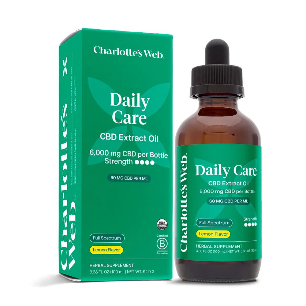 Charlotte's Web, CBD Oil 60mg, Lemon Twist, Full Spectrum, 3.38fl oz, 6000mg CBD