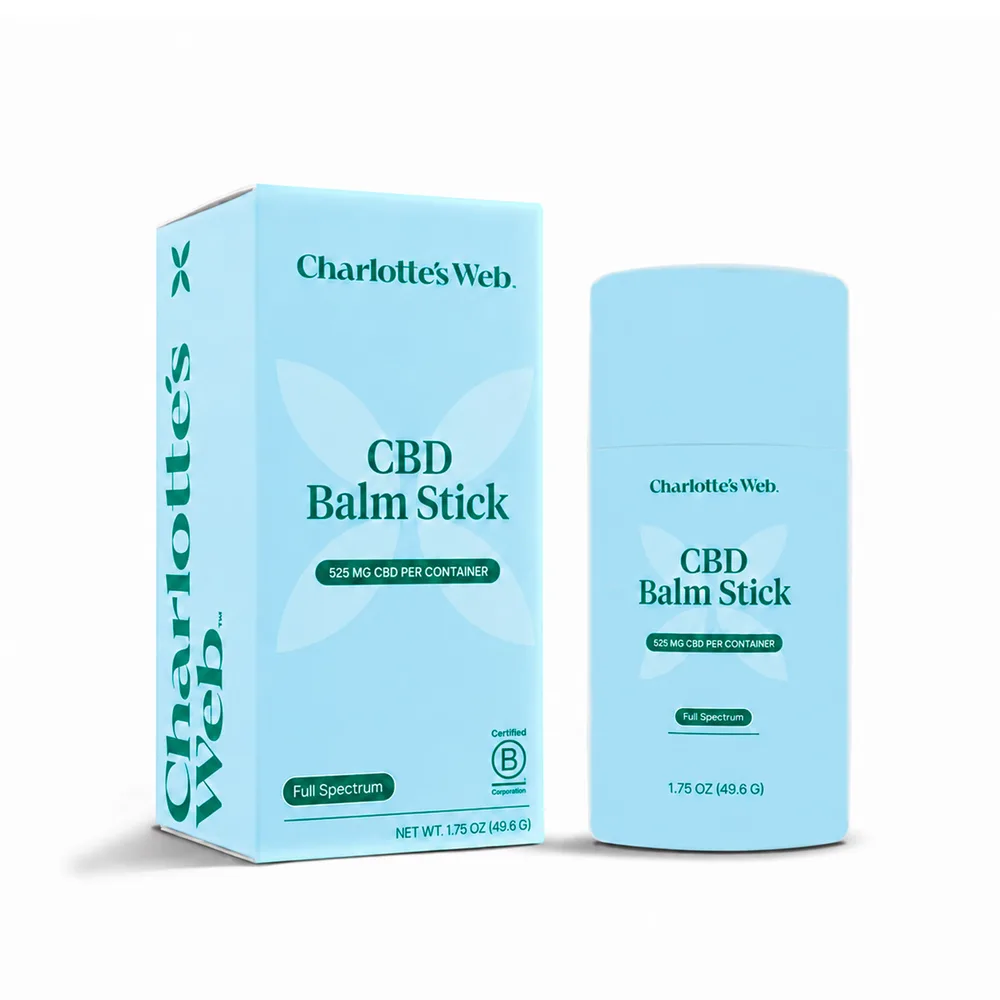 Charlotte’s Web, Hemp-Infused Balm Stick with CBD, Full Spectrum, 1.75oz, 525mg CBD