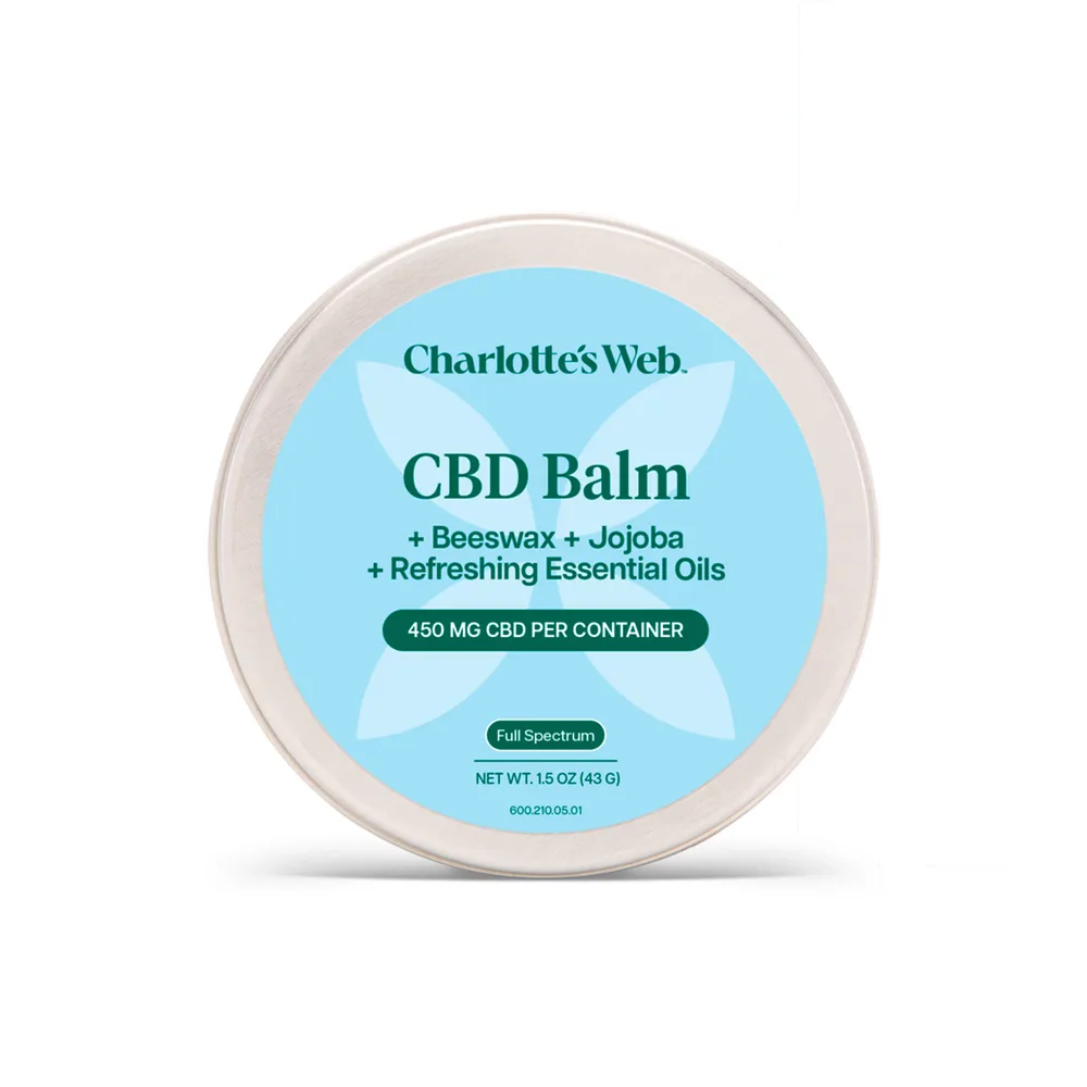 Charlotte’s Web, Hemp-Infused Balm with CBD, Full Spectrum, 1.5oz, 450mg CBD