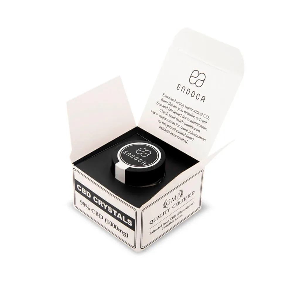 Endoca, CBD Crystal 99% Pure, 1g, 1000mg