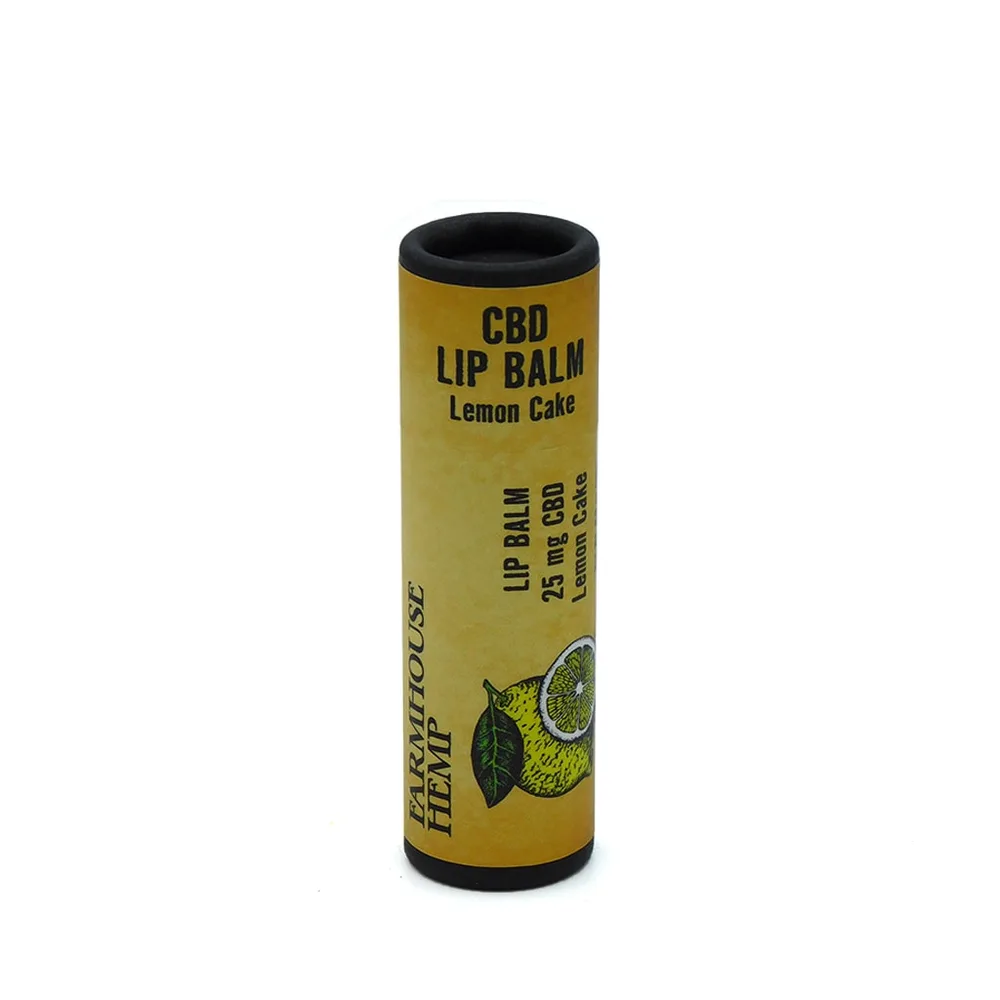 Farmhouse Hemp, CBD Lip Balm, Lemon Cake, Full Spectrum, 0.3oz, 25mg CBD