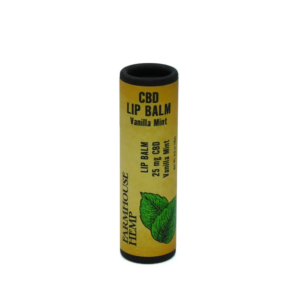 Farmhouse Hemp, CBD Lip Balm, Vanilla Mint, Full Spectrum, 0.3oz, 25mg CBD