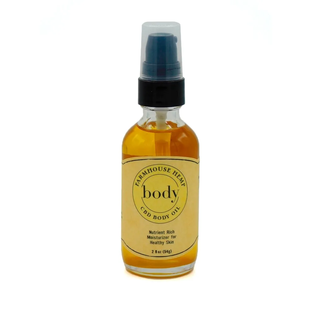 Farmhouse Hemp, Moisturizing CBD Body Oil Nutrient Rich, Full Spectrum, 2fl oz, 150mg CBD