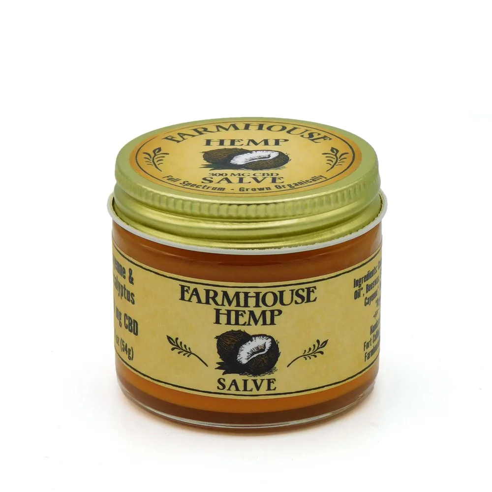 Farmhouse Hemp, Recovery CBD Salve, Cayenne &amp; Eucalyptus, Full Spectrum, 2oz, 300mg CBD