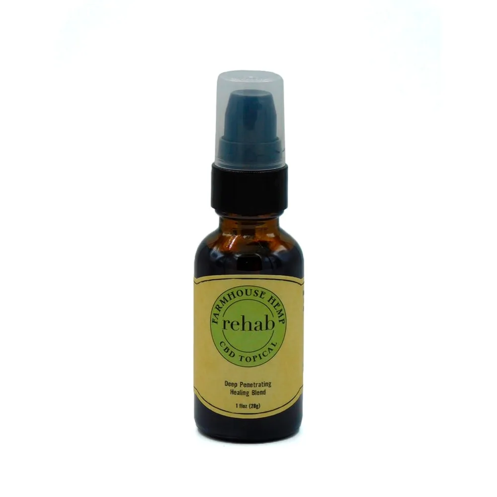 Farmhouse Hemp, Rehab CBD Topical Oil Healing Blend, Full Spectrum, 1fl oz, 1000mg CBD