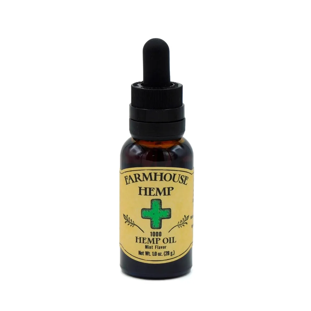 Farmhouse Hemp, Rosin Drops CBD Oil, Mint, Full Spectrum, 1fl oz, 1000mg CBD