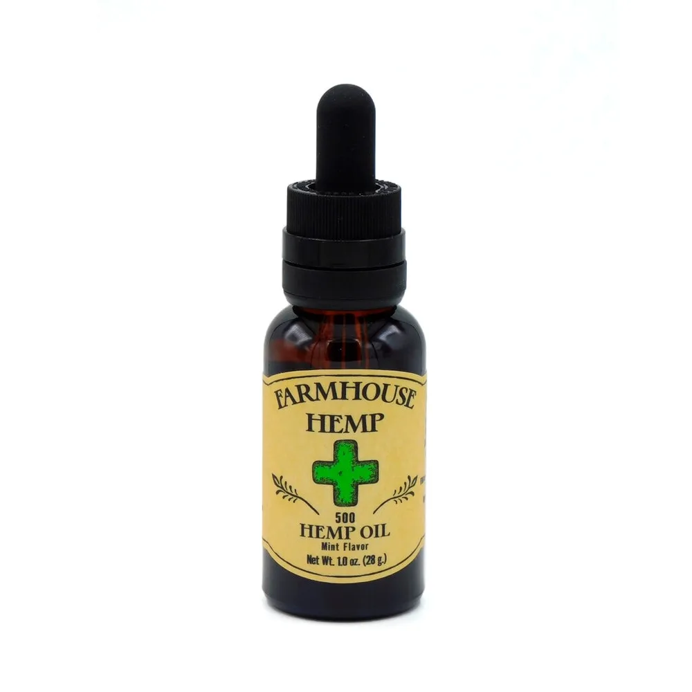 Farmhouse Hemp, Rosin Drops CBD Oil, Mint, Full Spectrum, 1fl oz, 500mg CBD