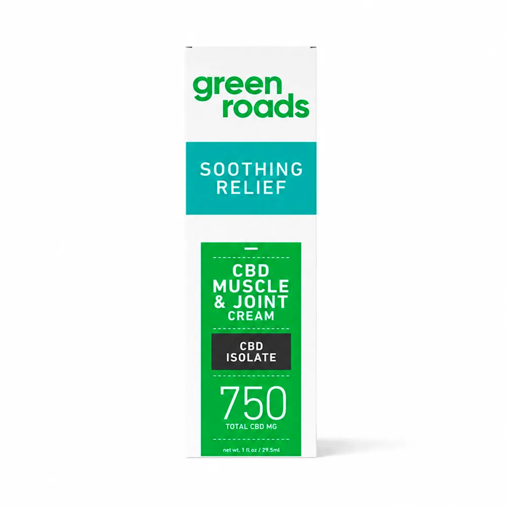 Green Roads, Pain Relief Muscle And Joint CBD Cream, Isolate THC-Free, 1oz, 750mg CBD