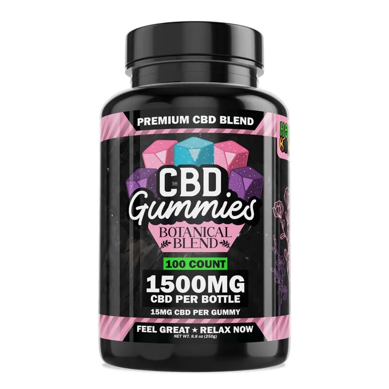 Hemp Bombs, Botanical Blend CBD Gummies, Isolate THC-Free, 100ct, 1500mg CBD