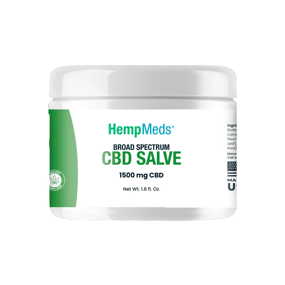 HempMeds, CBD Salve, Broad Spectrum THC-Free, 1.8fl oz, 1500mg CBD