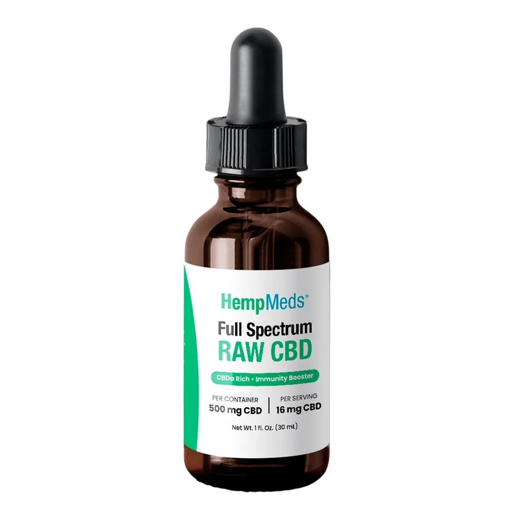 HempMeds, RSHO Green Label Raw CBD Oil Liquid, Full Spectrum, 1fl oz, 500mg CBD