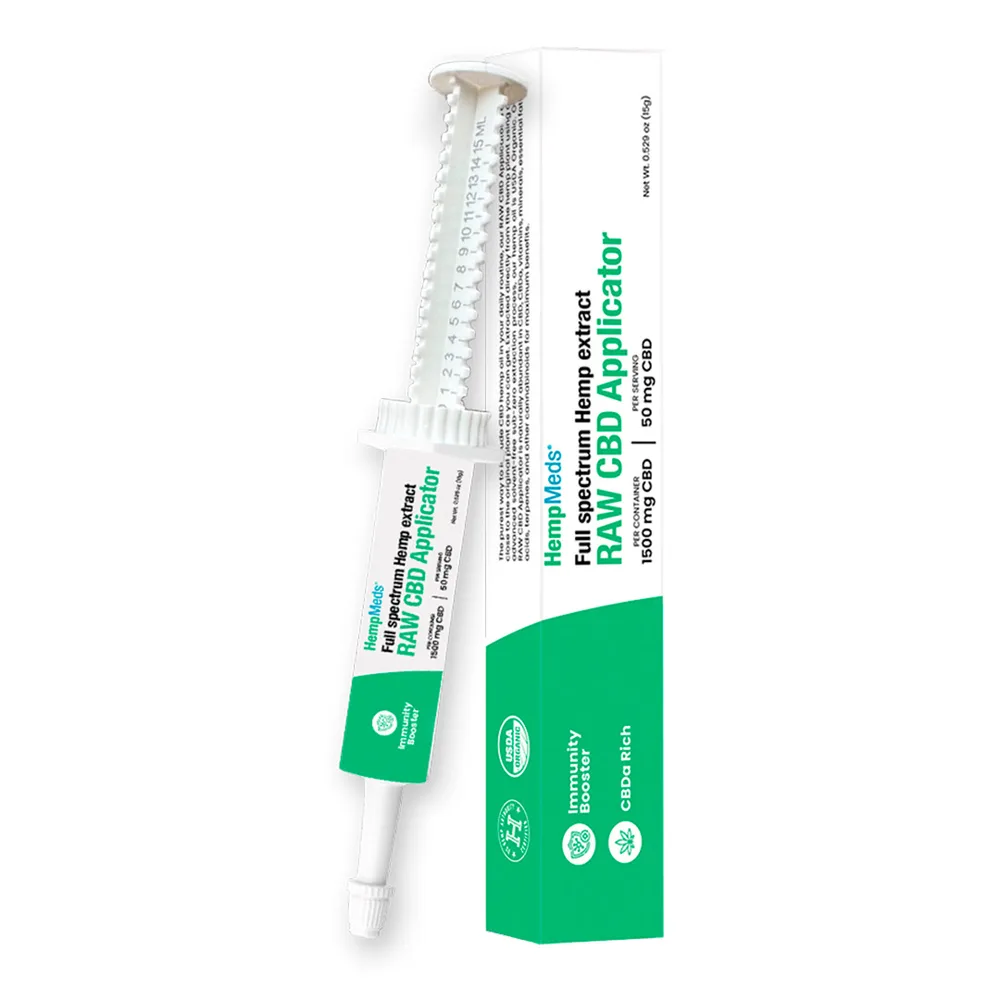 HempMeds, RSHO Green Label Raw Pure CBD Oil, Full Spectrum, 15g, 1500mg CBD