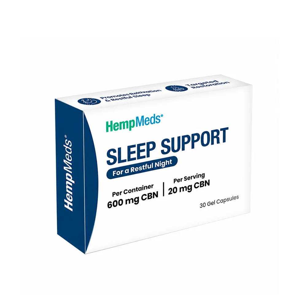 HempMeds, Sleep Support CBN Capsules, Isolate THC-Free, 30ct, 600mg CBN