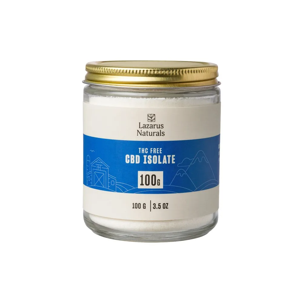 Lazarus Naturals, Bulk CBD Isolate, 100g CBD