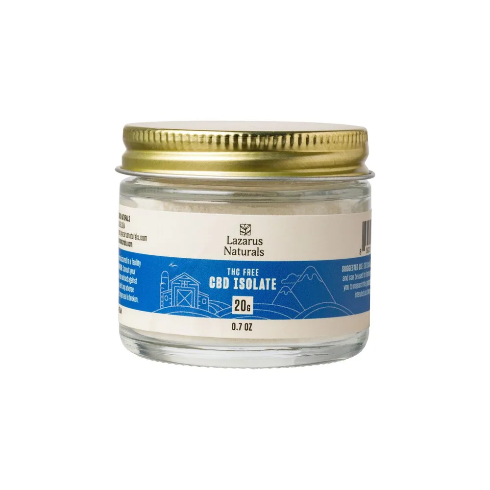 Lazarus Naturals, Bulk CBD Isolate, 20g CBD