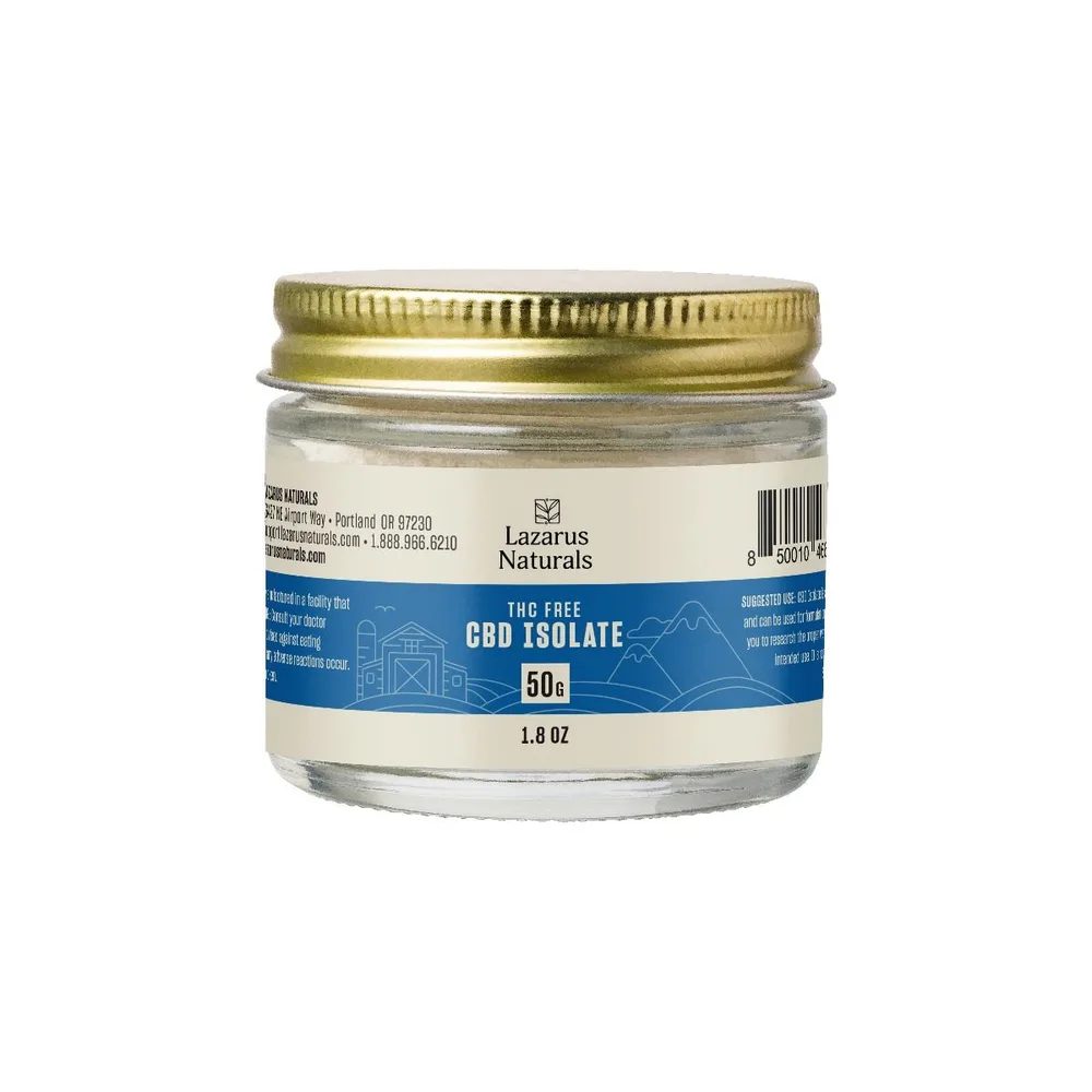 Lazarus Naturals, Bulk CBD Isolate, 50g CBD