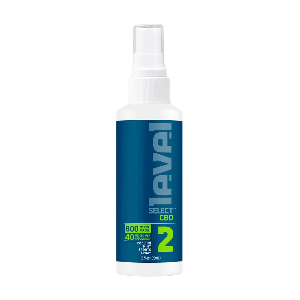 Level Select CBD, LVL 2 Pump CBD Spray, Cooling Mint, Broad Spectrum THC-Free, 2fl oz, 800mg CBD