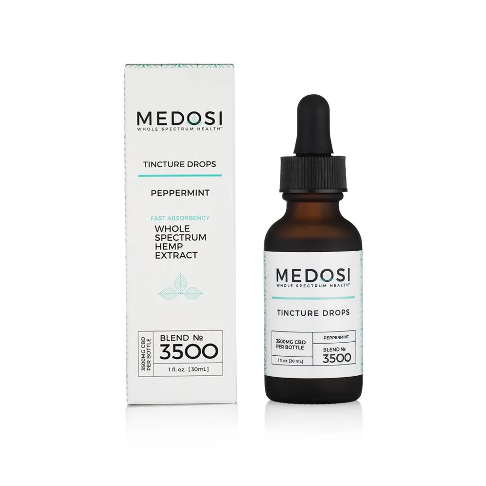 Medosi, CBD Oil Tincture, Full Spectrum, Peppermint, 1fl oz, 3500mg CBD