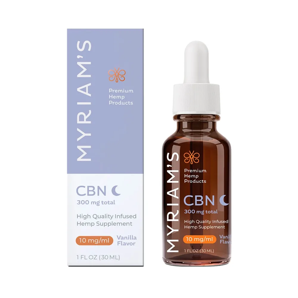 Myriam's Hemp, CBN Oil, Full Spectrum, Sweet Vanilla, 1fl oz, 300mg CBN
