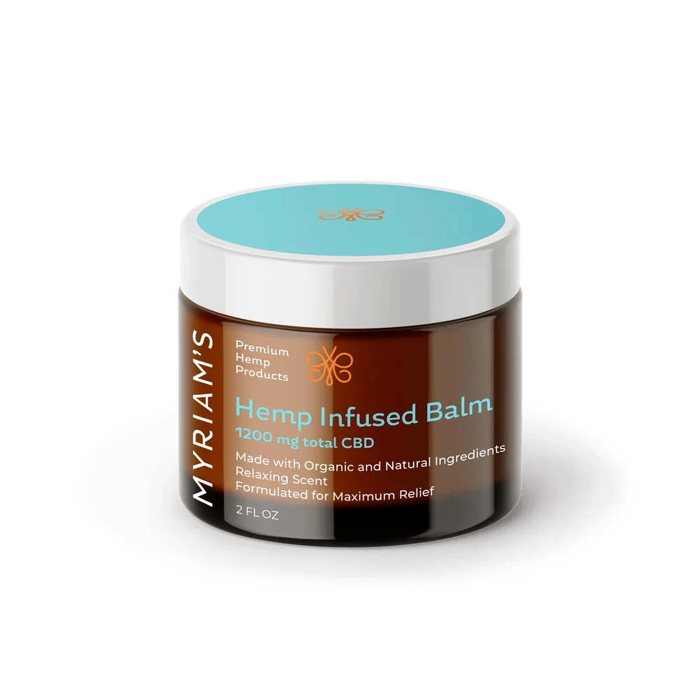 Myriam's Hemp, CBD Balm, Full Spectrum, 2fl oz, 1200mg CBD
