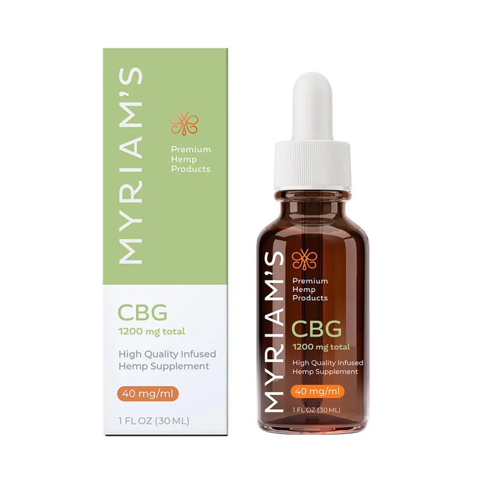 Myriam’s Hemp, CBG Oil, Full Spectrum, Olive, 1fl oz, 1200mg CBG