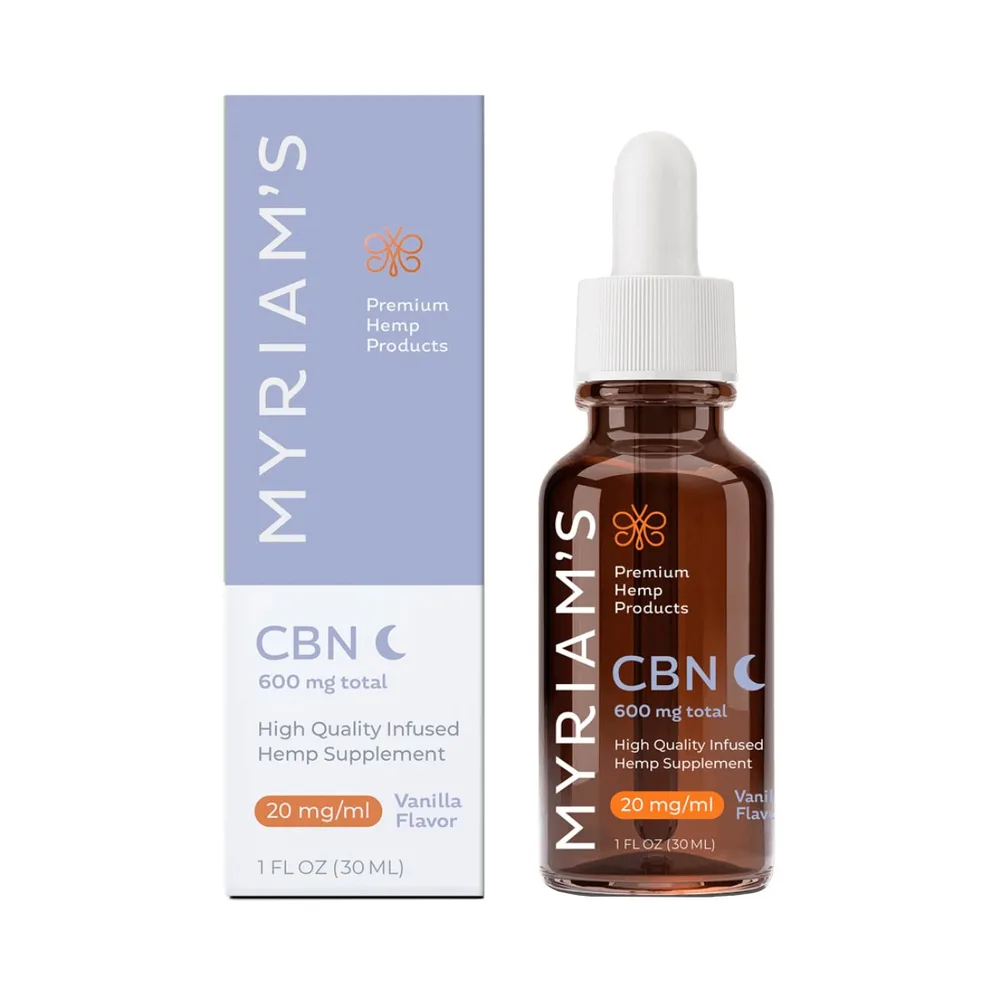 Myriam’s Hemp, CBN Oil, Full Spectrum, Sweet Vanilla, 1fl oz, 600mg CBN
