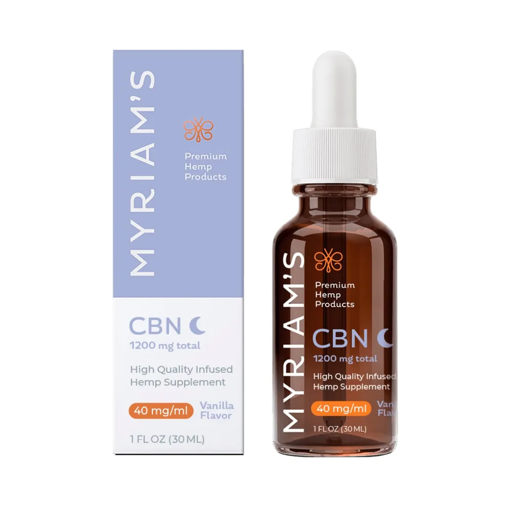 Myriam’s Hemp, CBN Oil, Full Spectrum, Sweet Vanilla, 1fl oz, 1200mg CBN