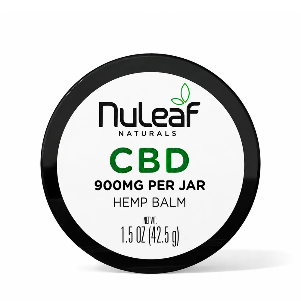 NuLeaf Naturals, CBD Balm, Full Spectrum, 1.5oz, 900mg CBD
