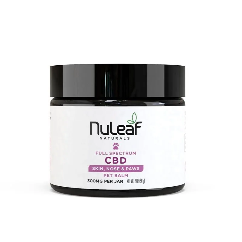 NuLeaf Naturals, CBD Pet Balm, Full Spectrum, 2oz, 300mg CBD