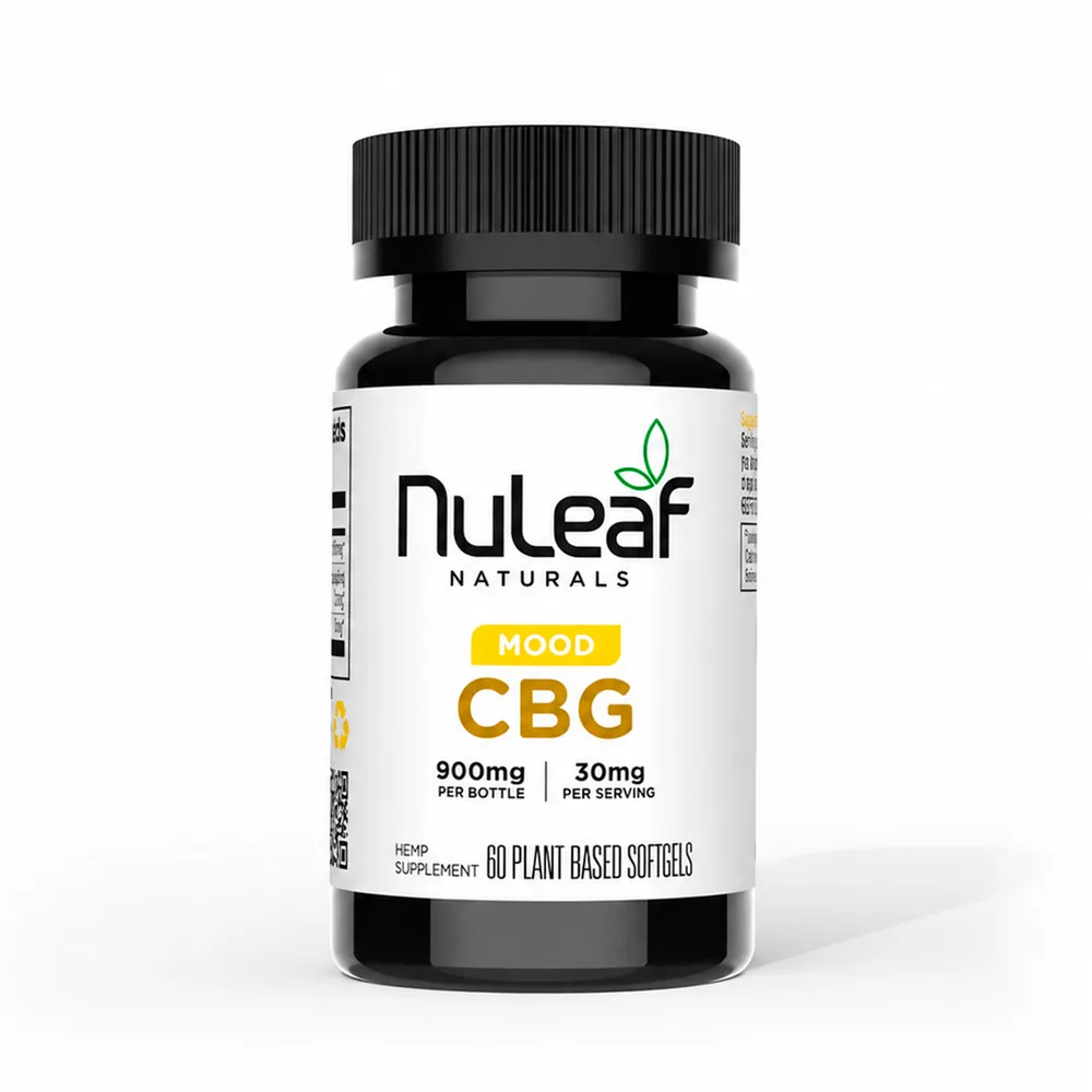 NuLeaf Naturals, CBG Softgels, Full Spectrum, 60ct, 900mg CBG