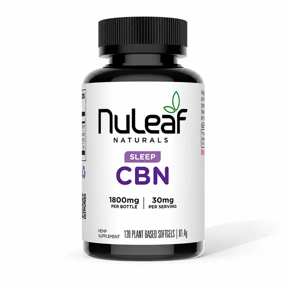 NuLeaf Naturals, CBN Softgels, Full Spectrum, 120ct, 1800mg CBN