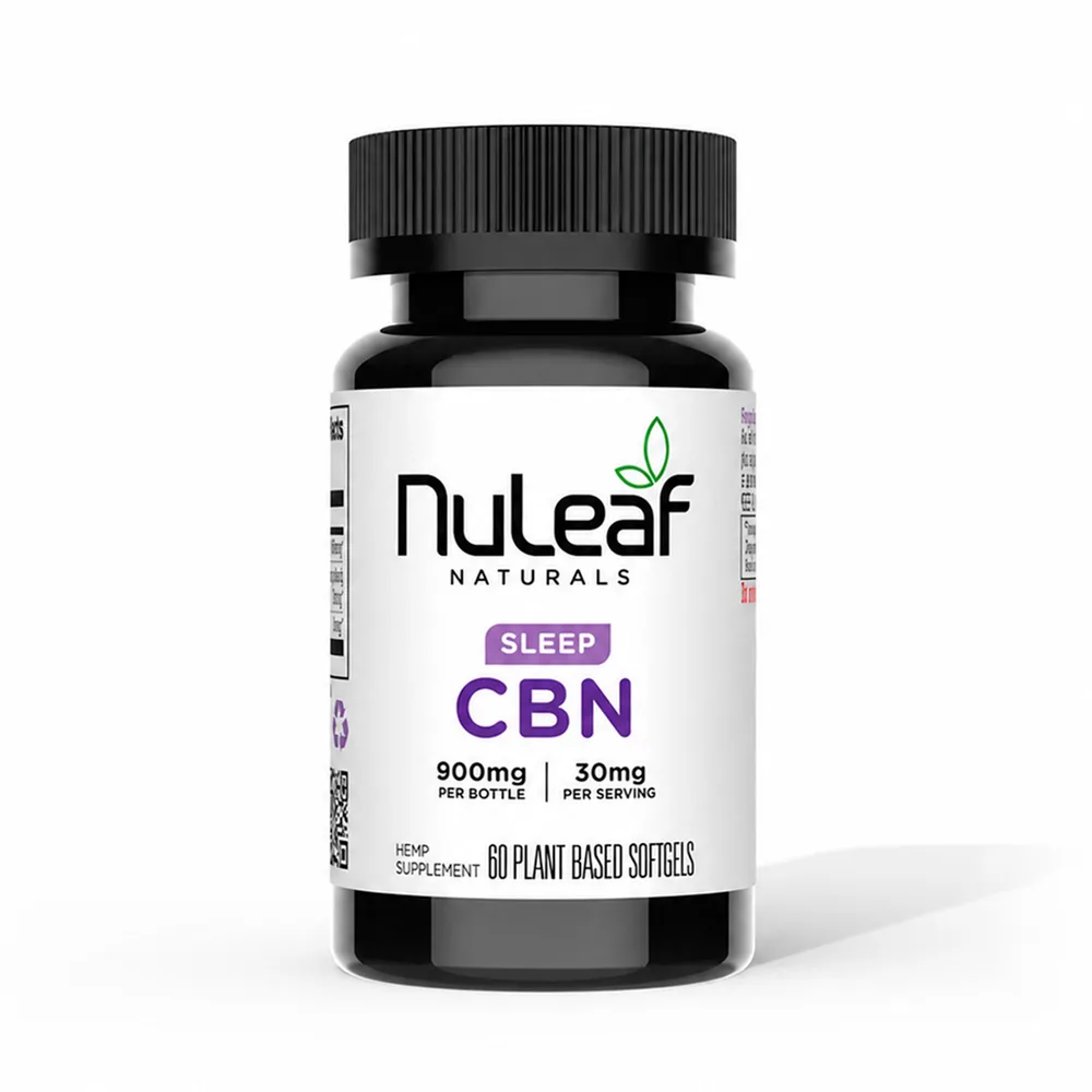 NuLeaf Naturals, CBN Softgels, Full Spectrum, 60ct, 900mg CBN