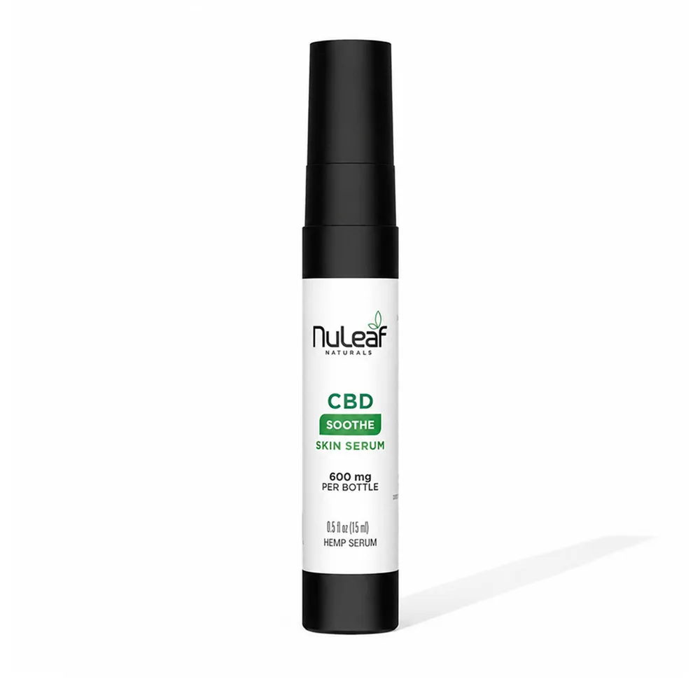 NuLeaf Naturals, Soothe CBD Skin Serum, Unscented, Isolate THC-Free, 0.5fl oz, 600mg CBD