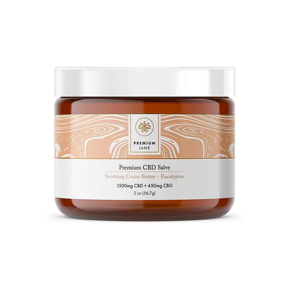 Premium Jane, CBD Cream for Pain, Cocoa Butter, Full Spectrum, 2oz, 450mg CBG + 1500mg CBD