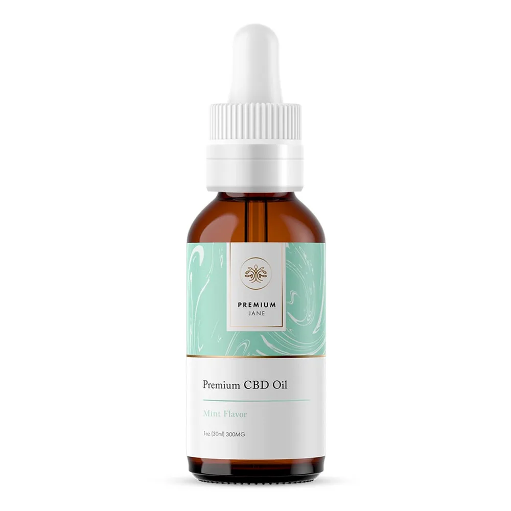 Premium Jane, CBD Oil, Mint, Full Spectrum, 1fl oz, 300mg CBD