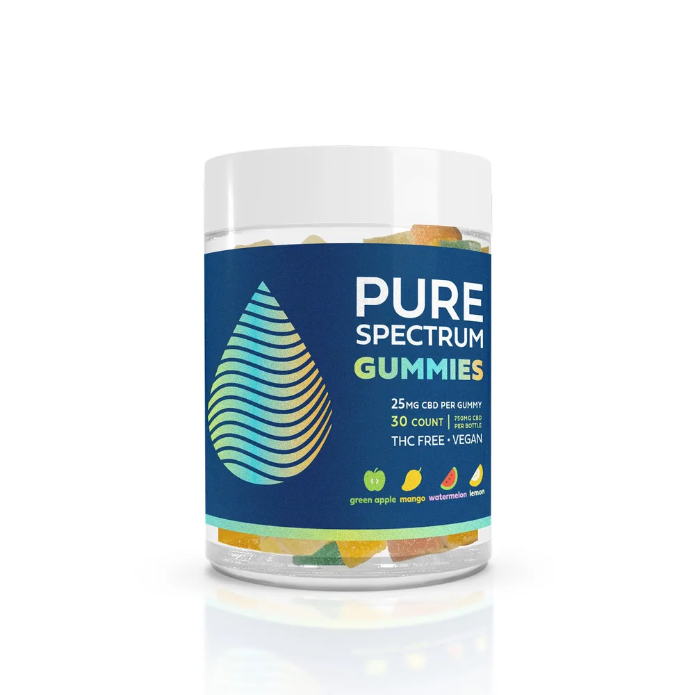 Pure Spectrum, CBD Gummies, Broad Spectrum THC-Free, 30ct, 750mg CBD