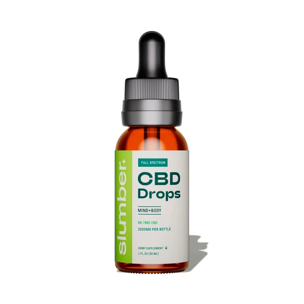 Slumber, CBD Drops Tincture, Full Spectrum, 1fl oz, 2000mg CBD