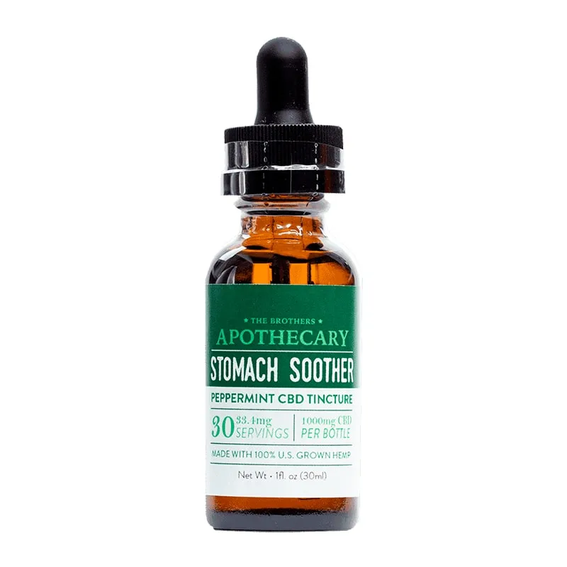The Brothers Apothecary, Stomach Soother Peppermint CBD Oil, Full Spectrum, 1fl oz, 1000mg CBD